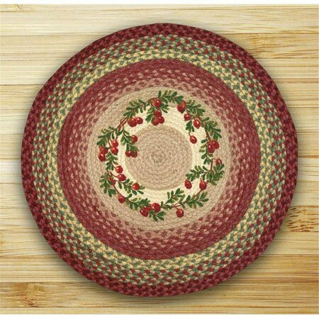 CAPITOL EARTH RUGS Cranberries Round Patch 66-390C